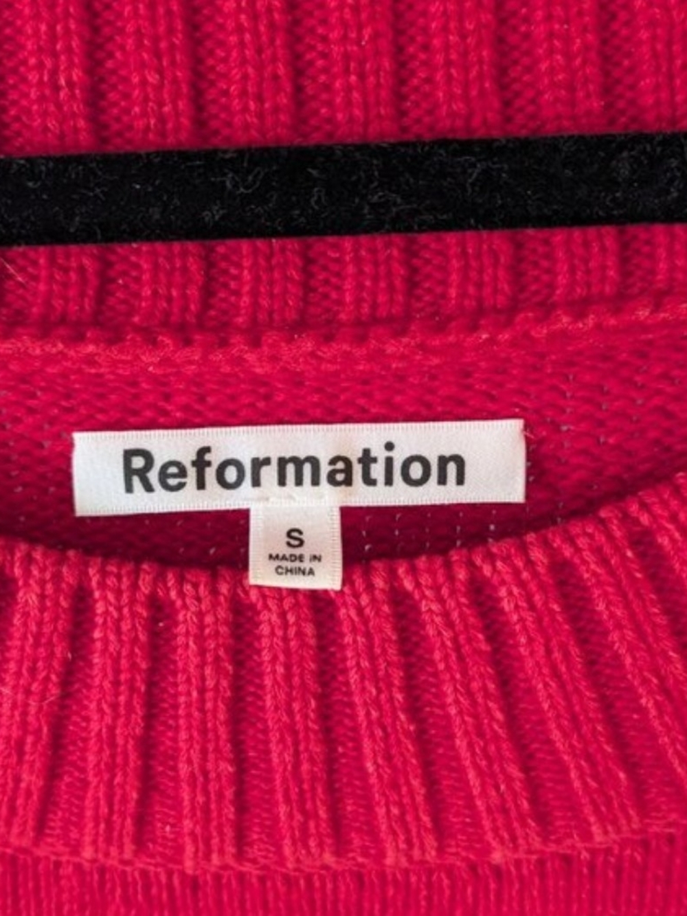 Reformation Anna Cotton Crew Neck Sweater - Picture 2 of 4